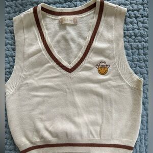 NWOT Smiley Cowboy 🤠 Sweater Vest size S